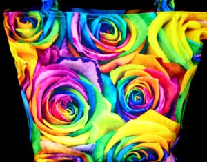 Rainbow Roses Totebag
