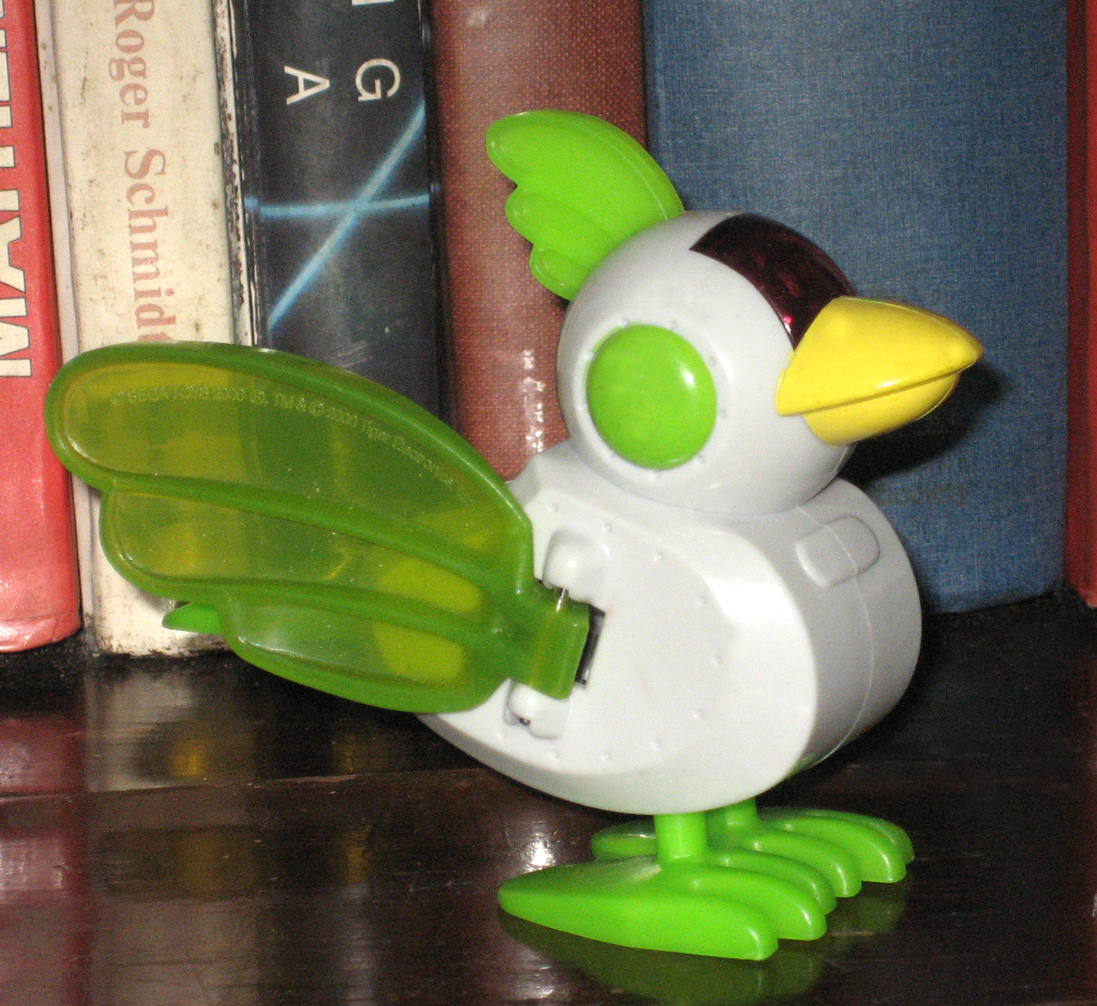 Percy's Fast Food Toy Stories Green Gray Robot Bird McD