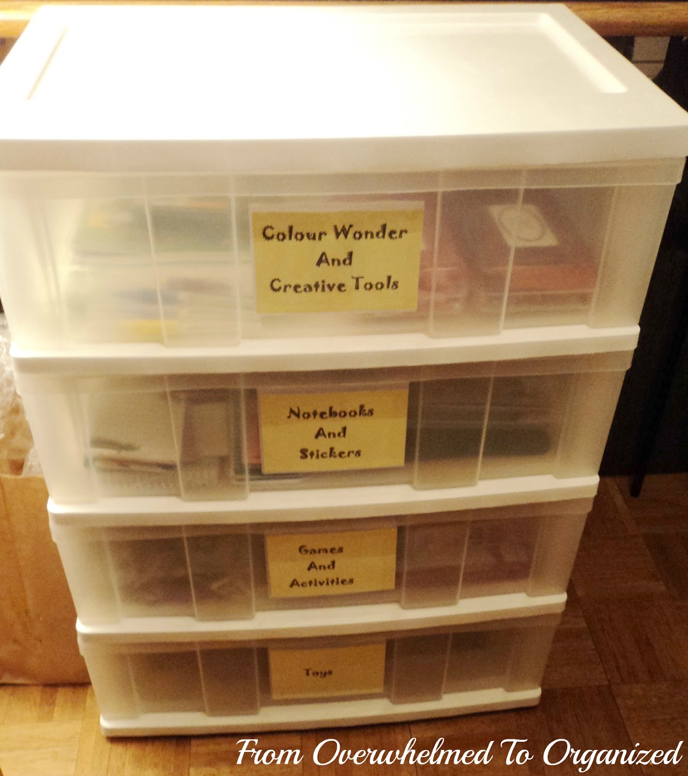 Organizing my kids' activity drawers From Overwhelmed to Organized Organizing my kids