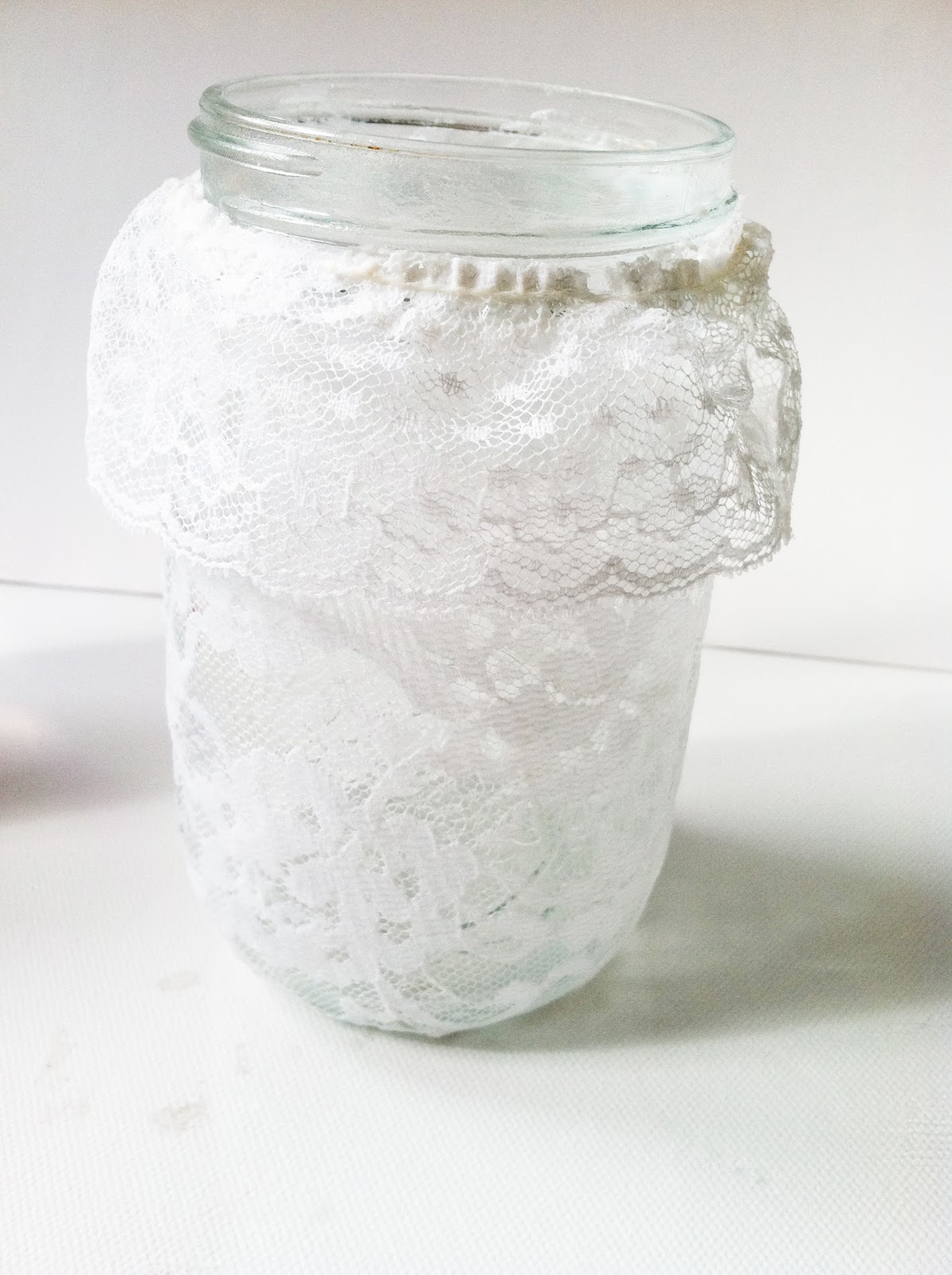 Project DIY: Lace Mason Jars  IMG_6162
