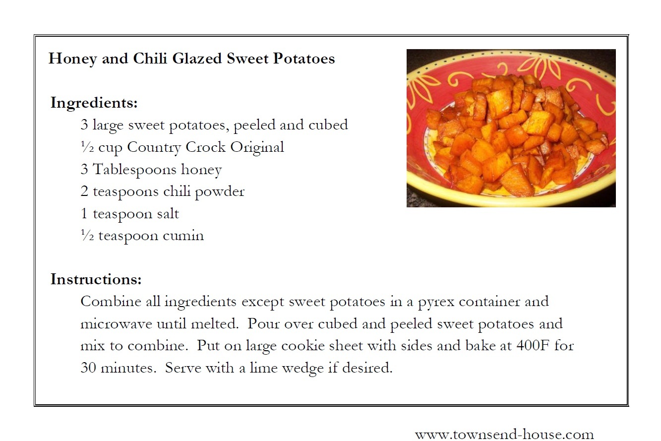 Honey & Chili Glazed Sweet Potatoes and Thanksgiving Kit giveaway