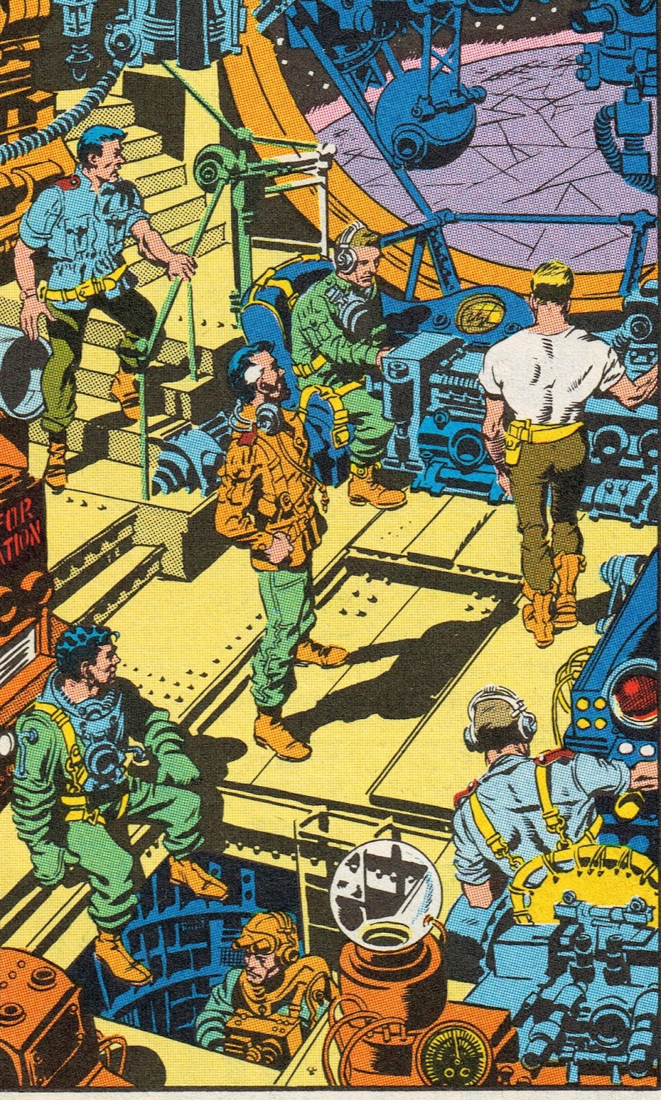 Cap'n's Comics Mars Is Heaven Splash Panel by Wally Wood