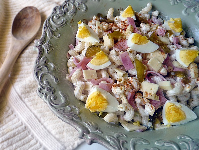 Macaroni Salad with Ham and Cheese Life Tastes Good