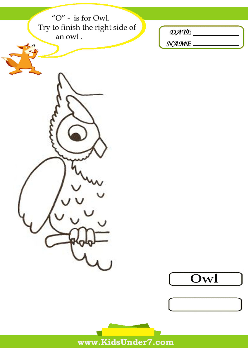 kids under 7 letter o worksheets 7 letter birds names