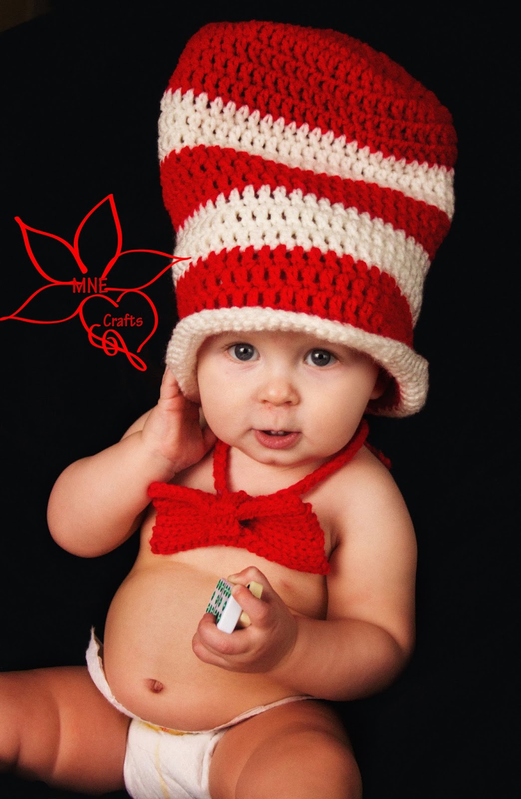 MNE Crafts: Cat in the Hat - Hat & Bow Tie Set