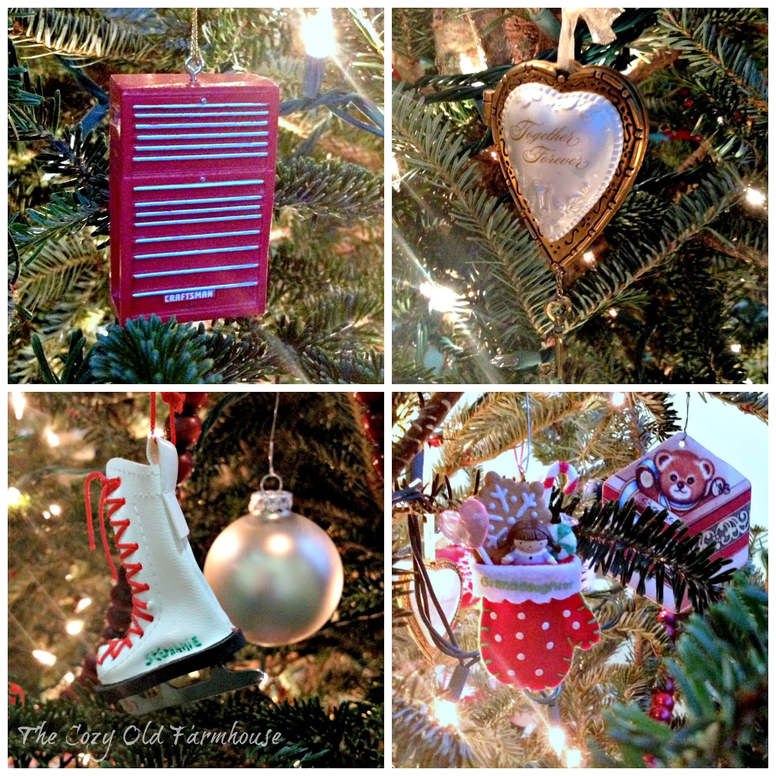 The Cozy Old "Farmhouse" Red and White Nordic Christmas Tree