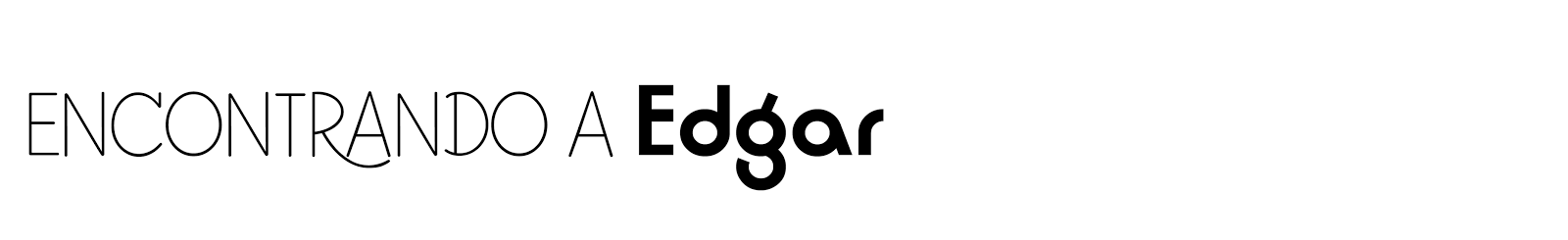 Encontrando a Edgar