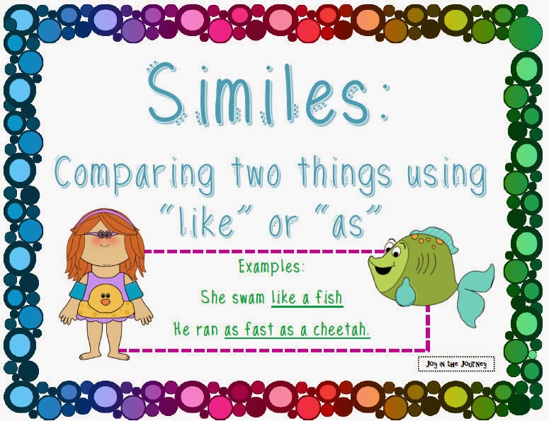 Sports Figurative Language Joy in the Journey Teaching