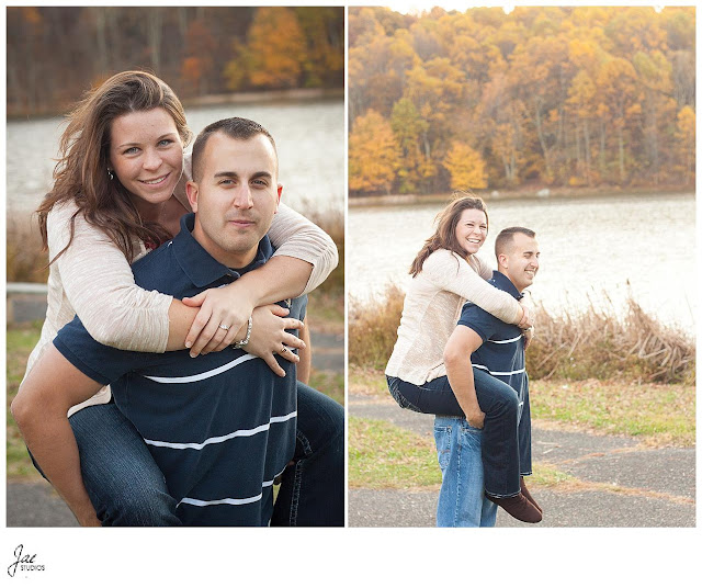 Downtown Lynchburg Rustic Fall Peaks of Otter Engagement