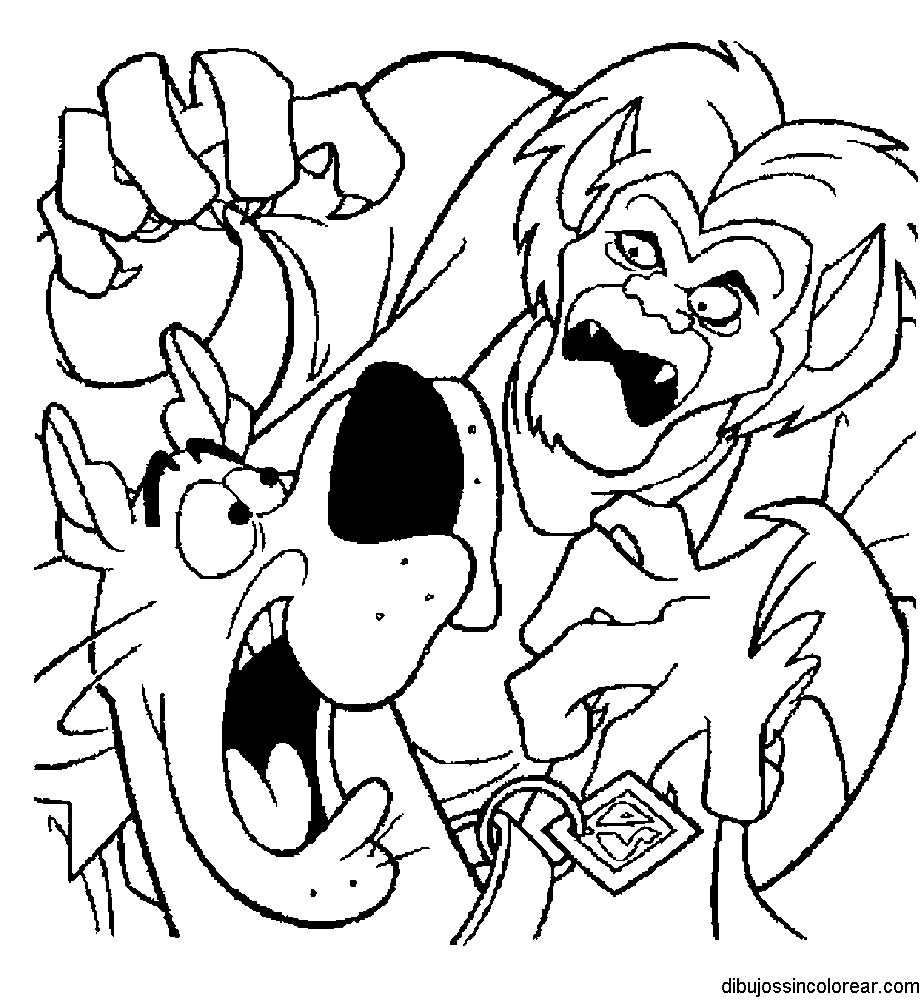 Dibujos Sin Colorear: Dibujos de Scooby Doo para Colorear