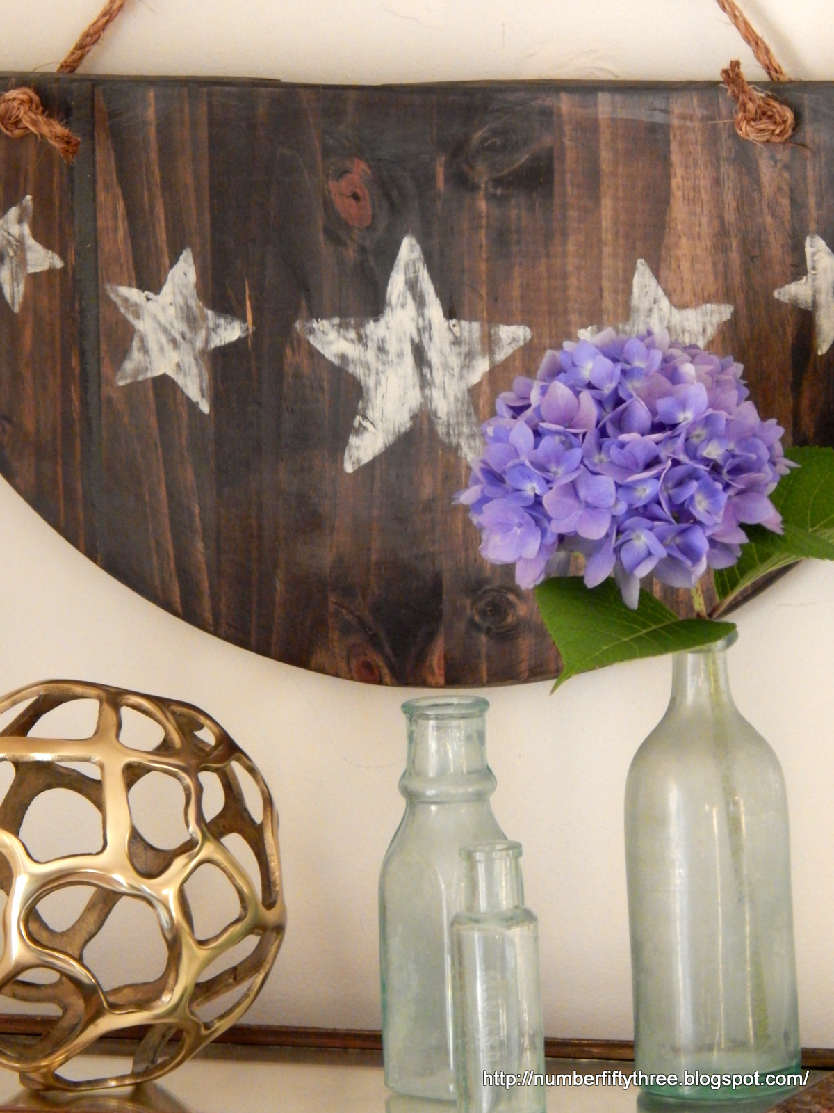 Number Fifty-Three: Rustic Wood Bunting