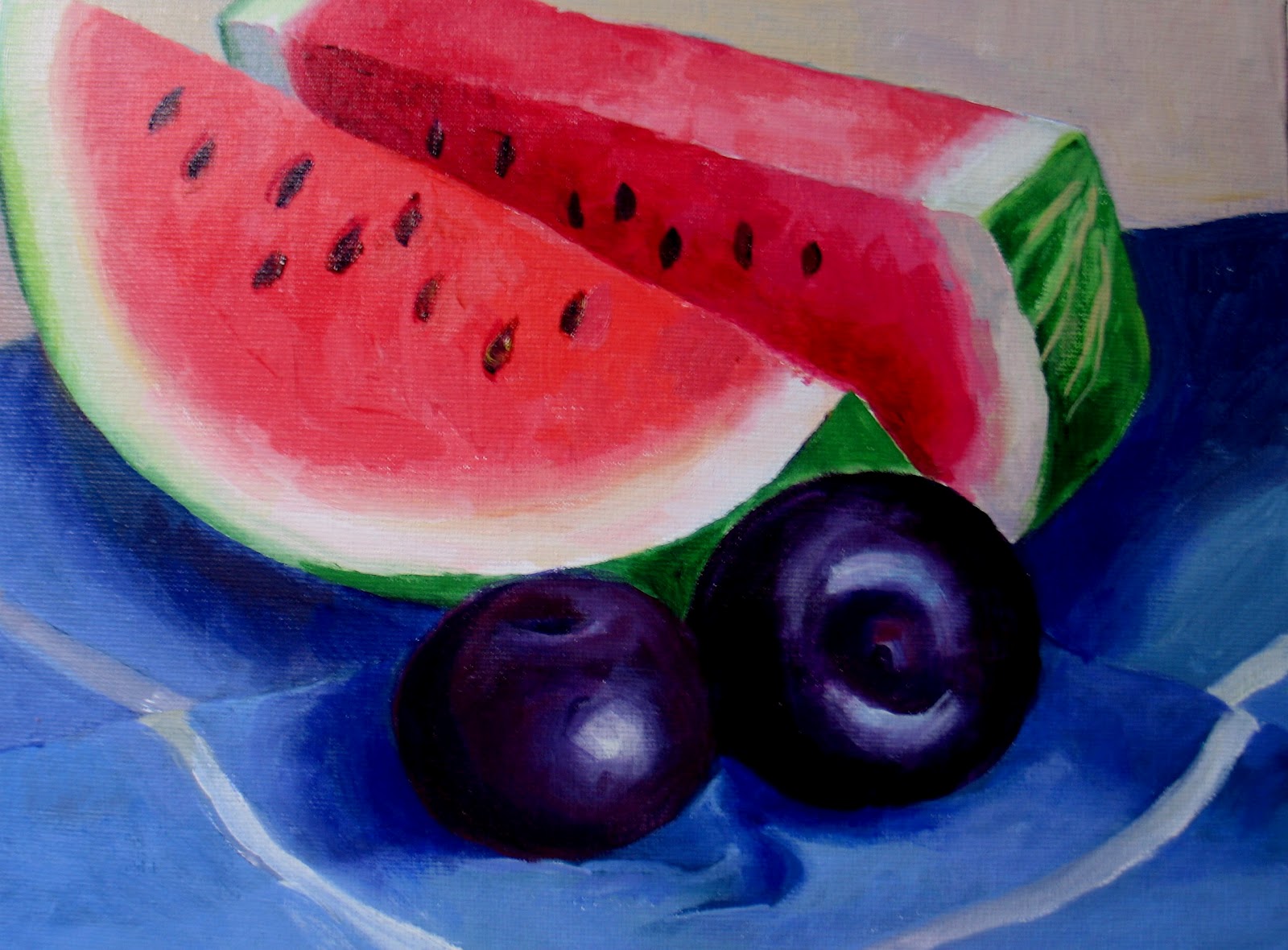 Nel's Everyday Painting Watermelon Paintings SOLD