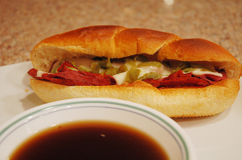 Quick French Dip with Green Chilies
