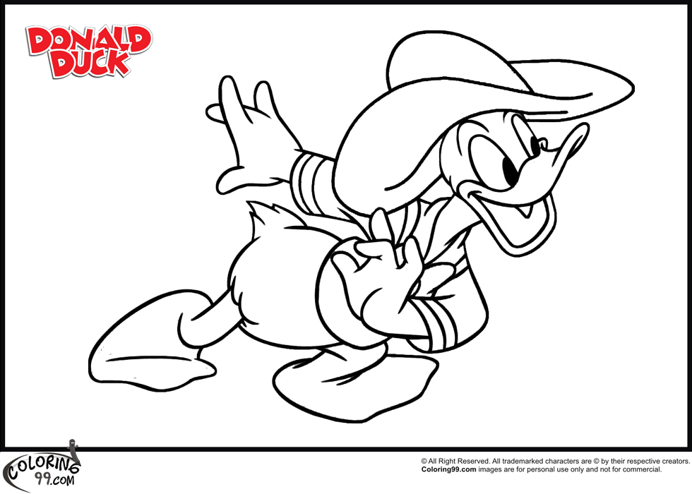 Donald Duck Coloring Pages | Team colors