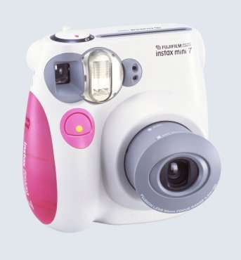 Fujifilm INSTAX MINI Film Camera (Pink Trim)