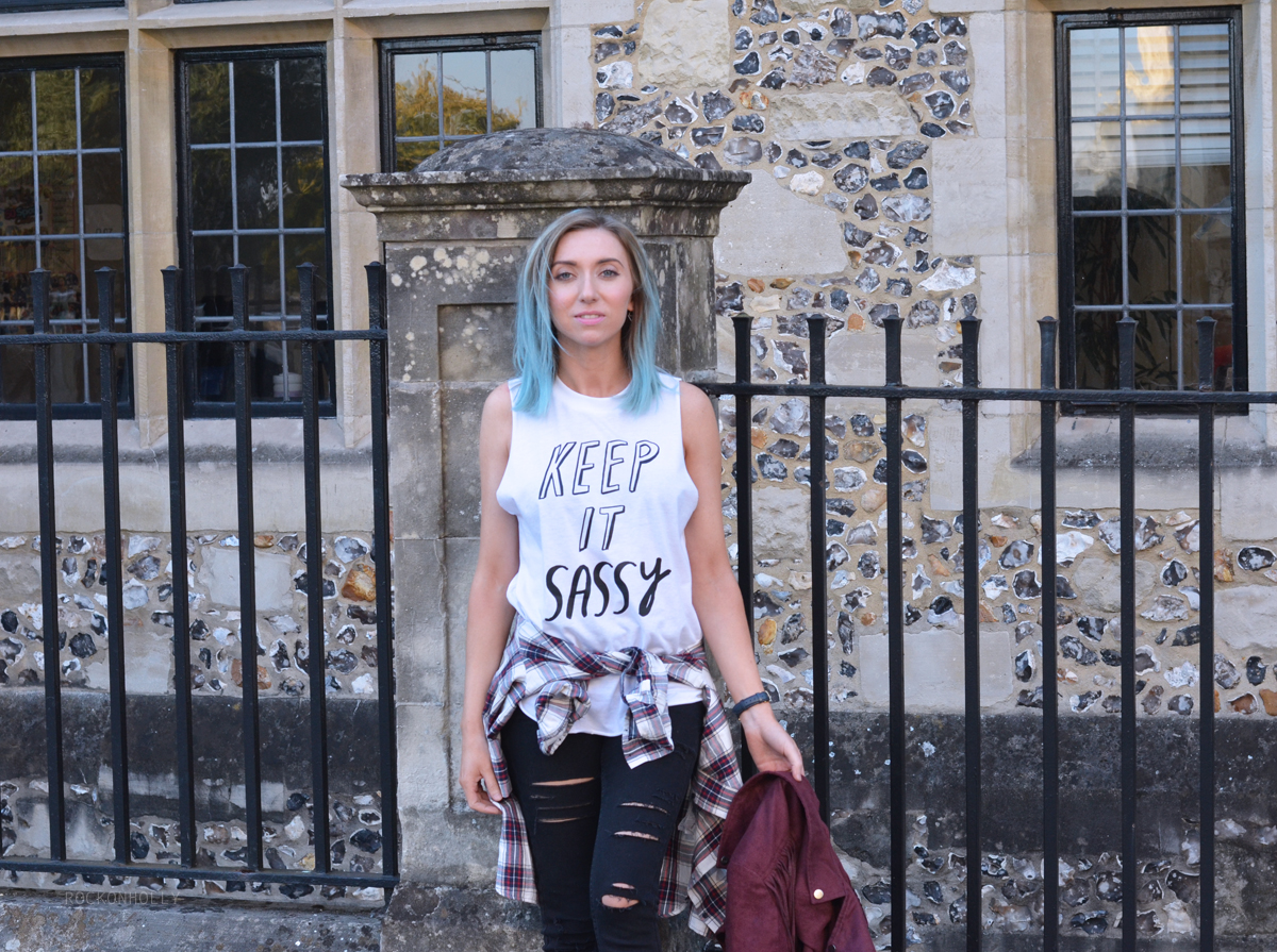 Keep It Sassy Rock On Ruby Top