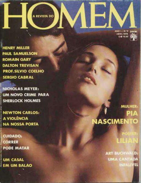 Confira as fotos de Pia Nascimento, capa da revista Homem de abril de 1976!