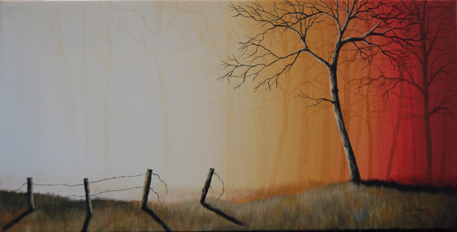 Paden's Paintings The Old Fence SOLD