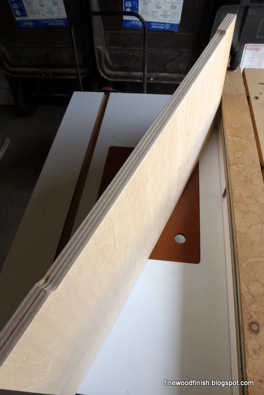 Fine Wood Finishing Cutting a Recess In Shelves to the Back