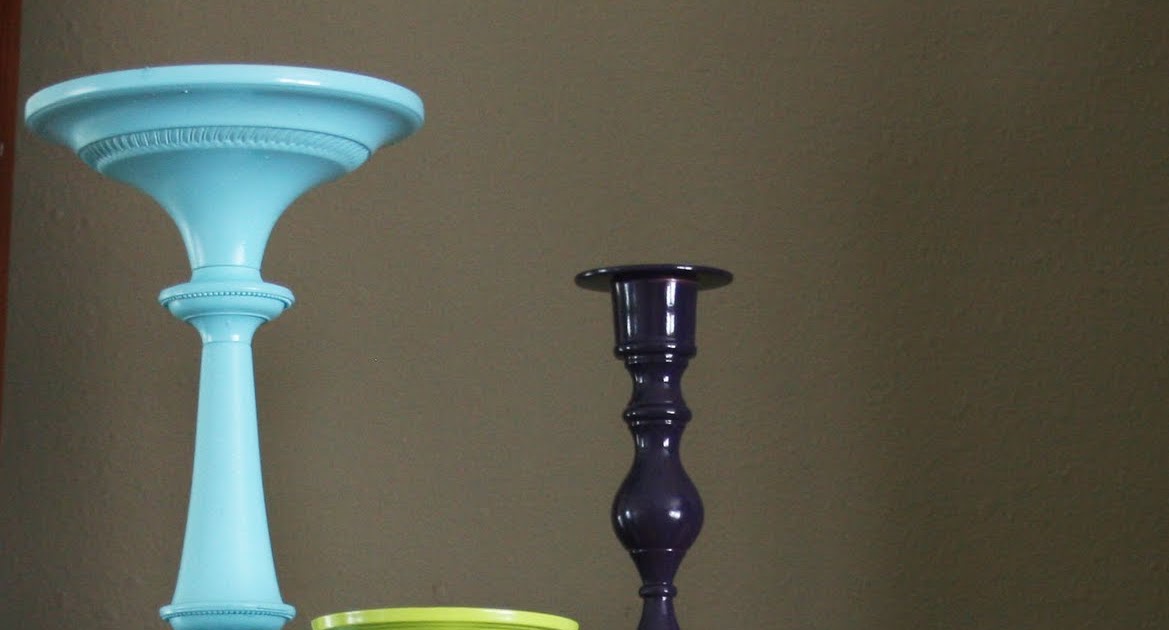 I Create It Funky candlestick decor tutorial