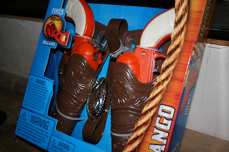 Glimmer And Grit Thrift Store Suede Vest = Toy Gun Holster