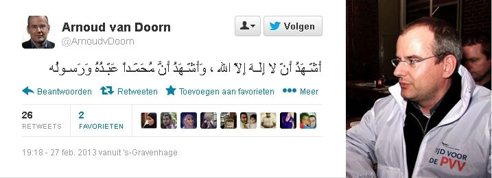 Dahsyat : Arnoud Van Dorn anggota partai anti Islam, anak buah Geert Wilders masuk Islam - Page 3 Arnoud+van+Doorn
