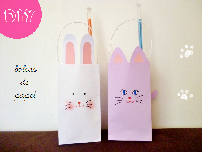 manitas de gato: diy: bolsas de papel