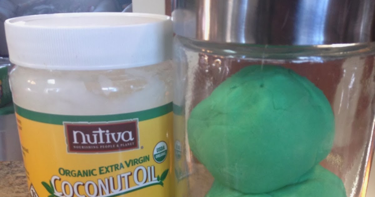 Domestic Page Play dough recipe using Coconut Oil