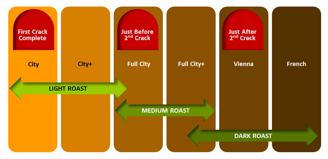 Coffee Roast Levels Chart