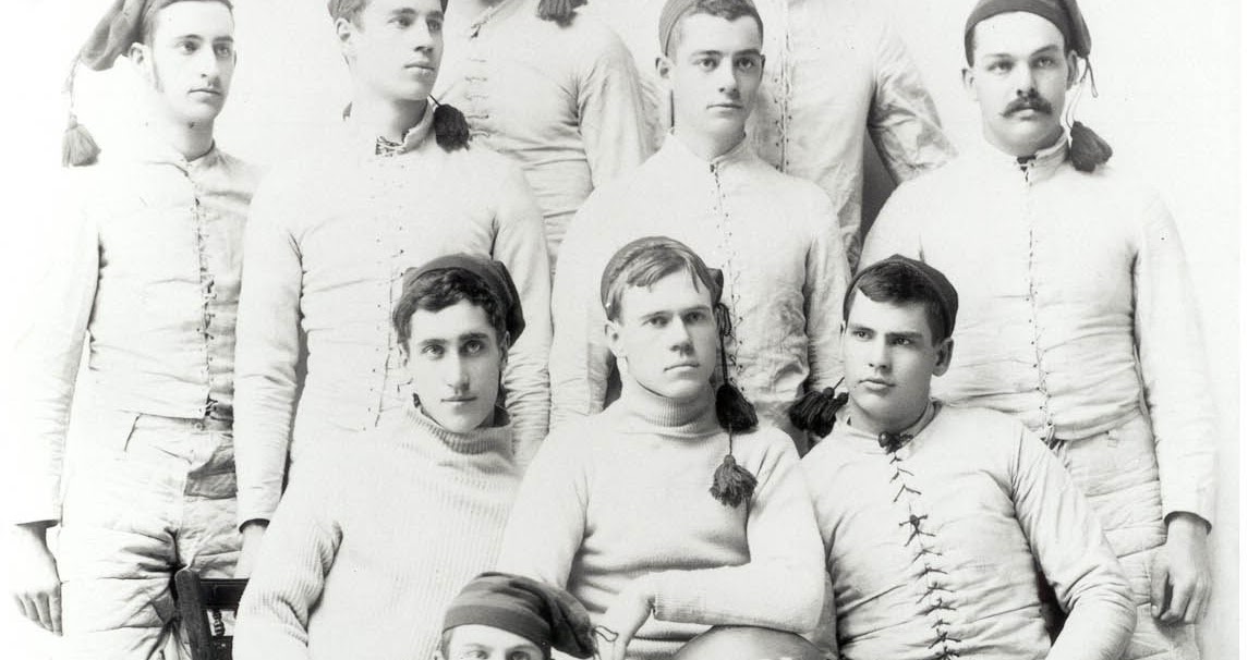 Men Together Sport Men football team,ca 1890,Univ Washington