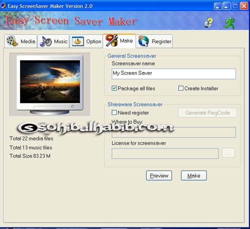 Easy Screensaver Maker 1.2 serial key or number