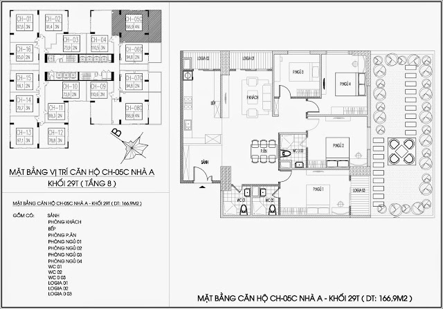 Mặt bằng căn hộ tòa A - 29 tầng, chung cư Imperia Garden Mặt bằng căn hộ tòa A - 29 tầng, chung cư Imperia Garden
