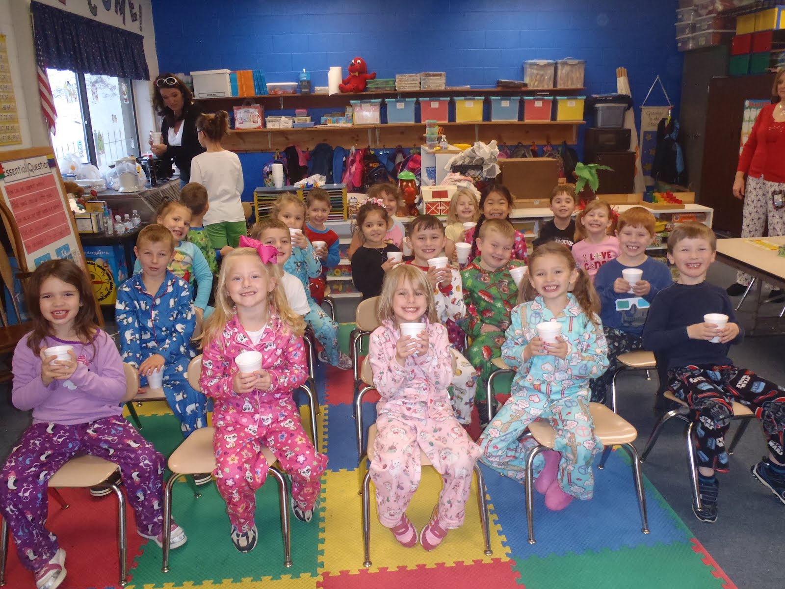 Polar Express Pajama Party At School
