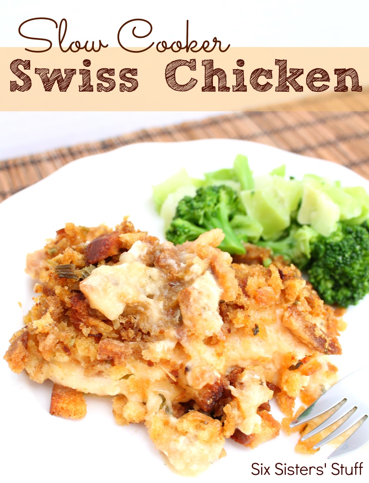 Lovin' From My Oven: Slow Cooker Swiss Chicken