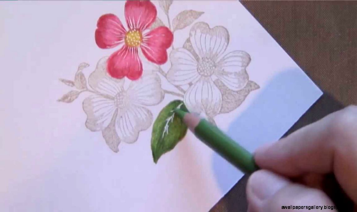 Colored Pencil Flowers YouTube Colored Pencil Flowers YouTube