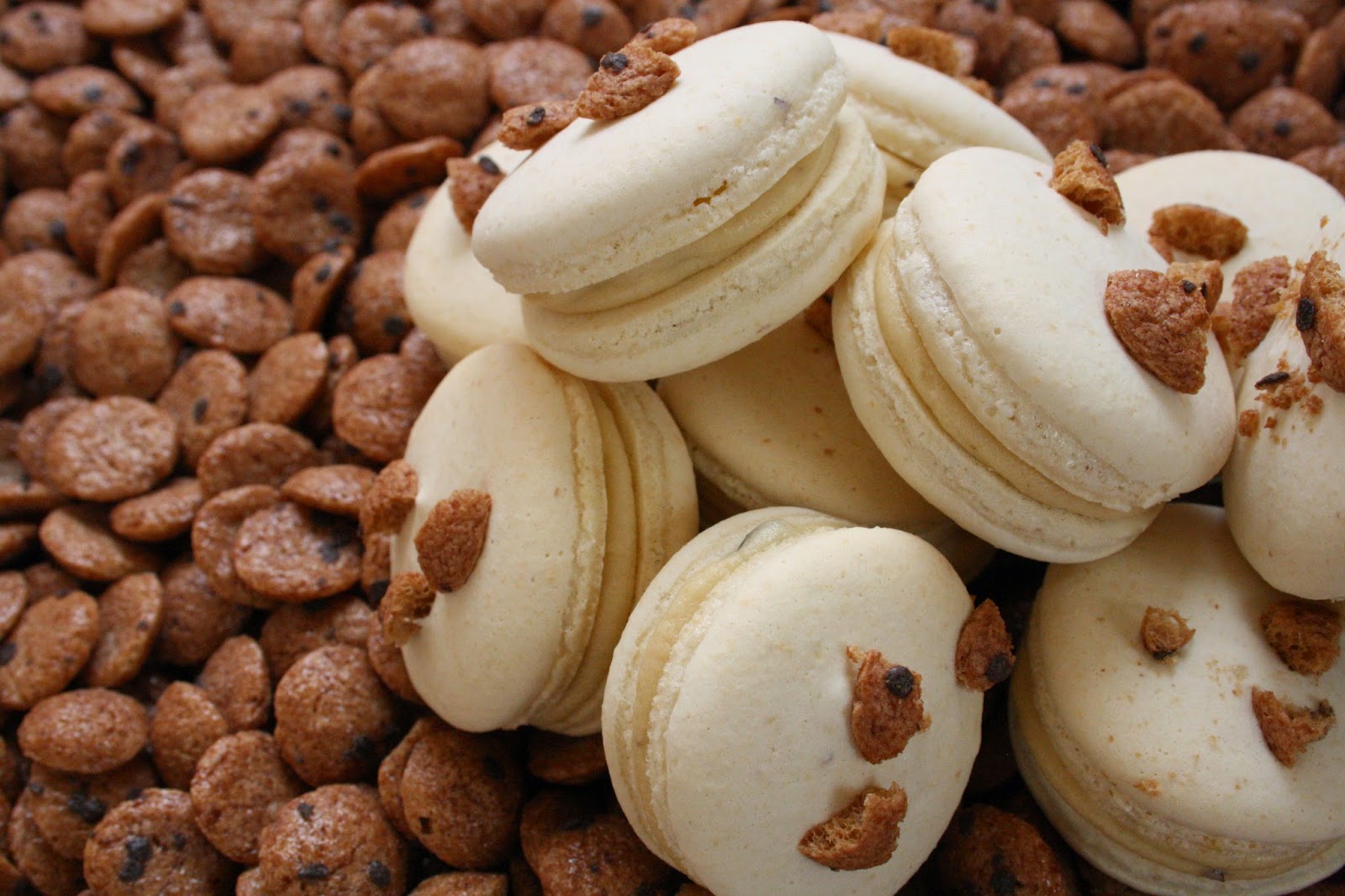 Floral Frosting Cookie Dough Macarons