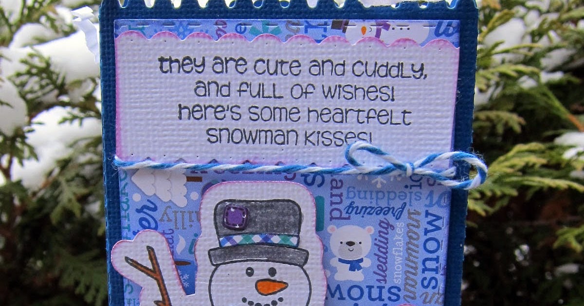 Jaded Blossom Snowman Kisses