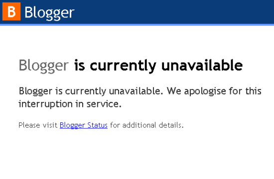 in to my blogger account.