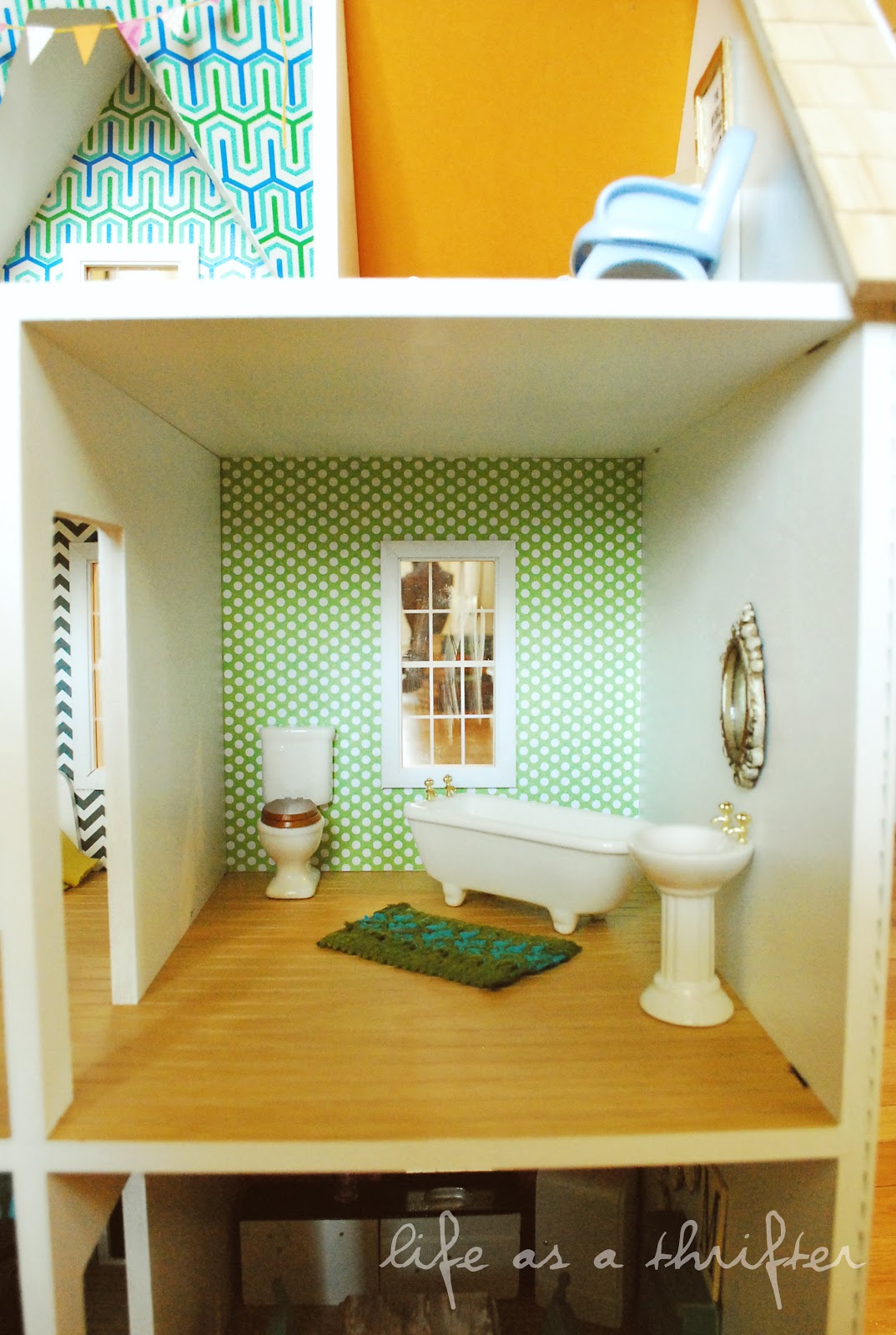 Life as a Thrifter Dollhouse Details Master Bedroom & Bath