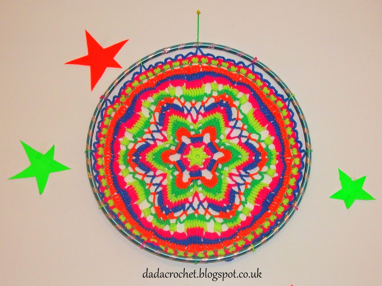 Dada Neon Crochet Create your own wall hanging Mandala!
