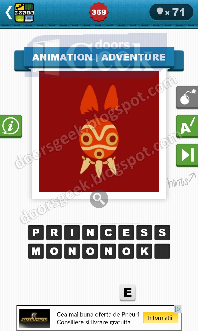 Movie Quiz Level 369 (bubble quiz games) Doors Geek