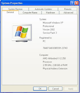 Windows XP 32bit edition