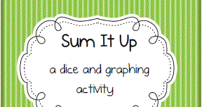 Classroom Freebies: Sum It Up: an addition and graphing activity