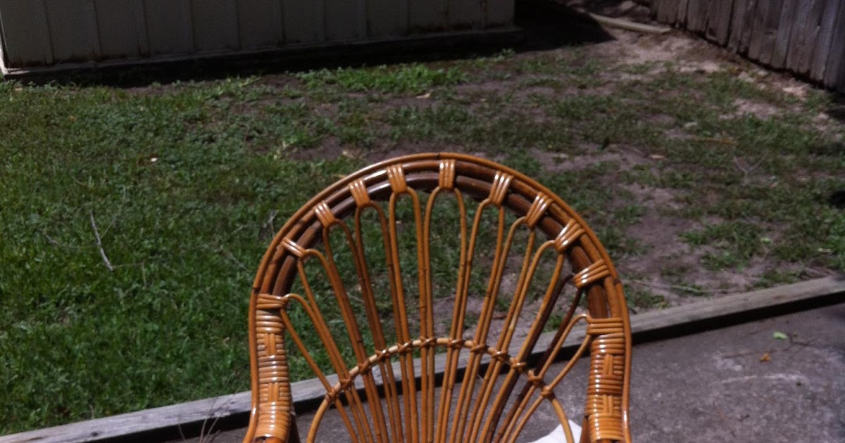 Mundane Entertainment Homemade Chalk Paint On A Bamboo Chair