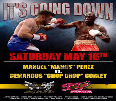 Demarcus Corley vs Manuel Perez set on May 16