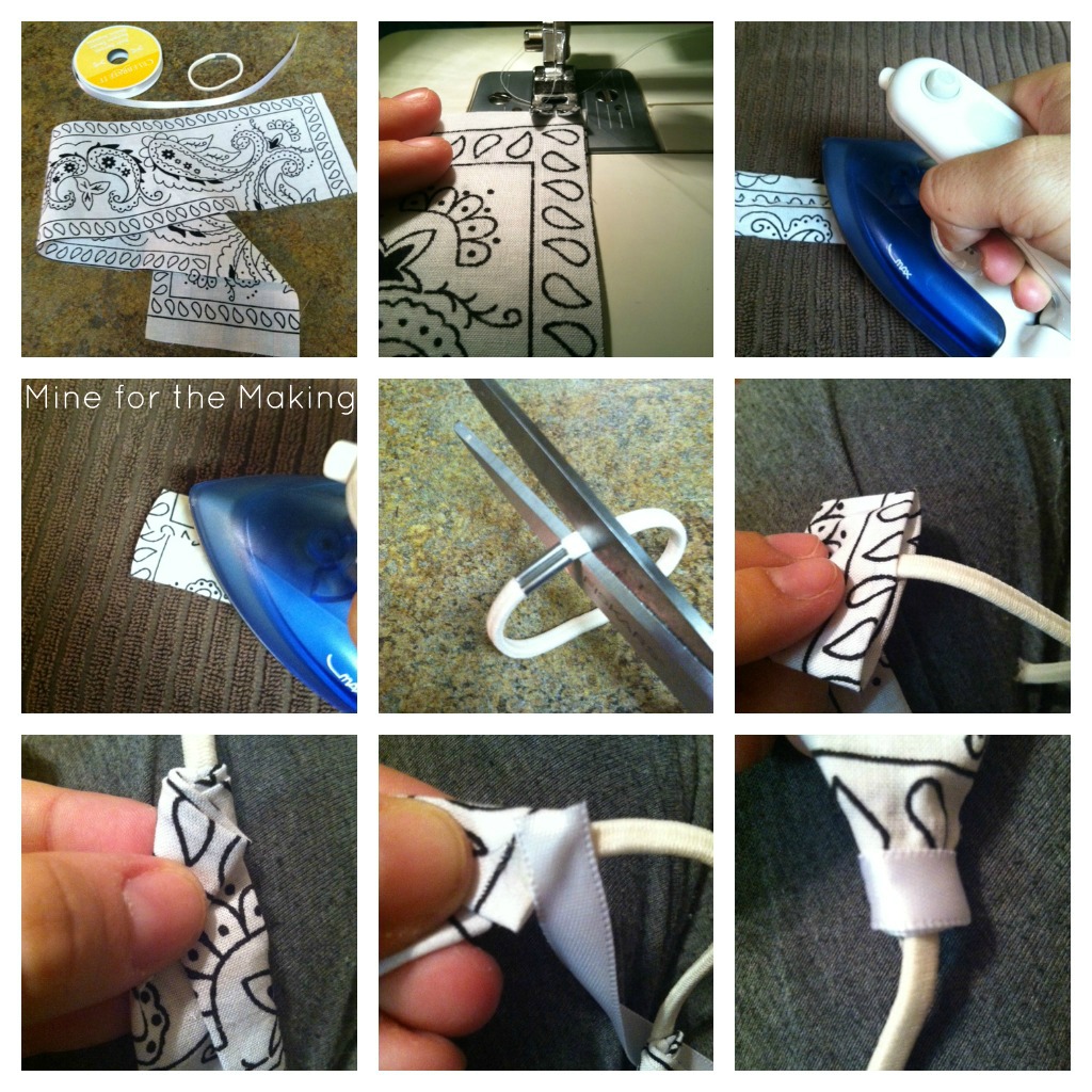 Bandana Headbands {tutorial} Mine for the Making