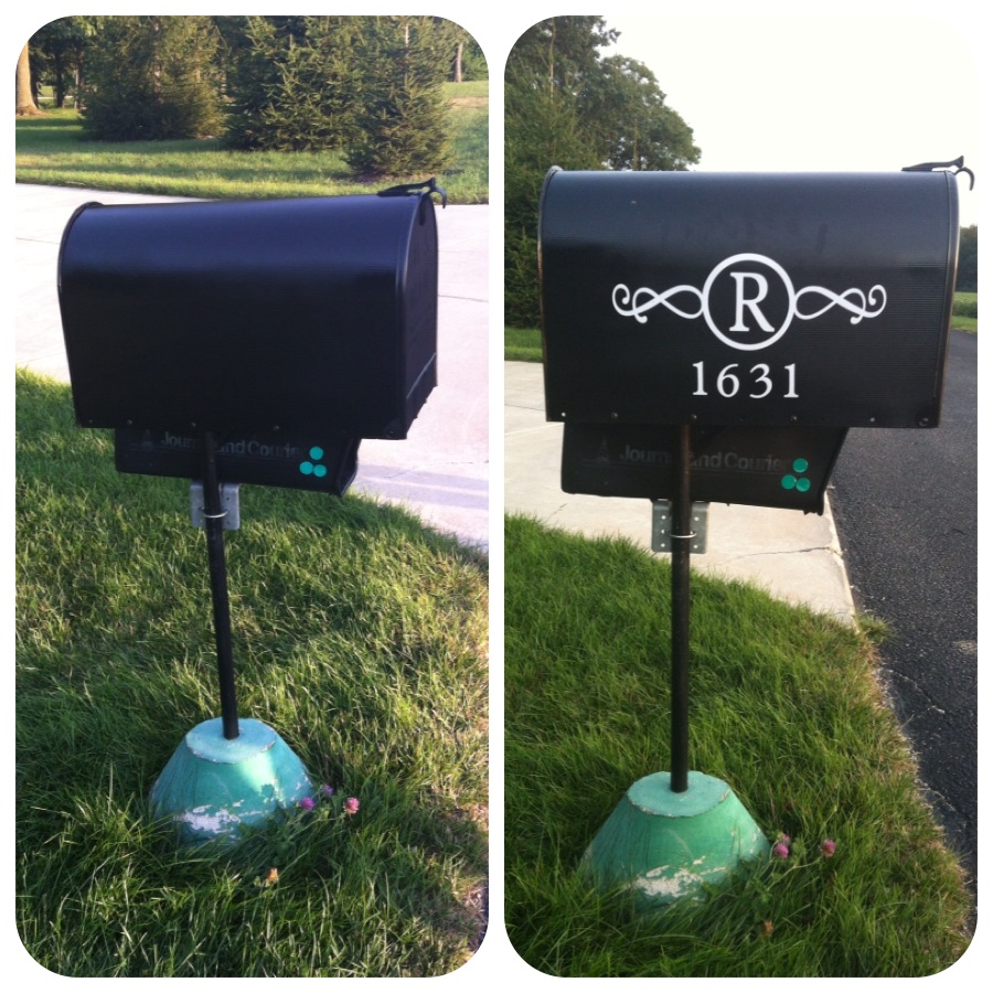 Dani's Crafts Mailbox Makeover Cricut Vinyl