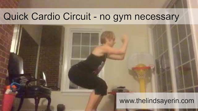 quick cardio circuit workout - no equipment needed
