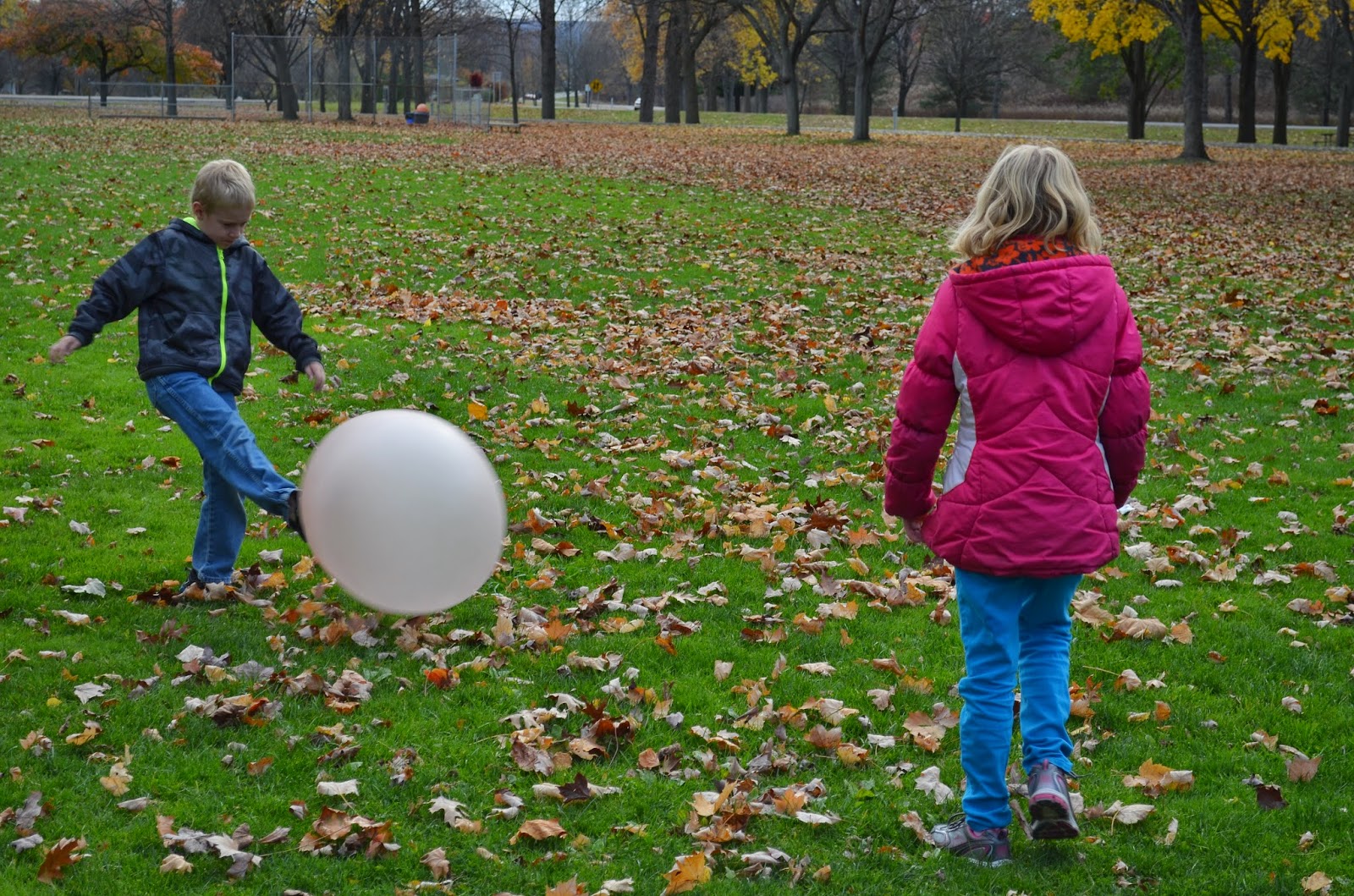Enjoying a warm Fall day with our Wubble Ball! #wubbleball