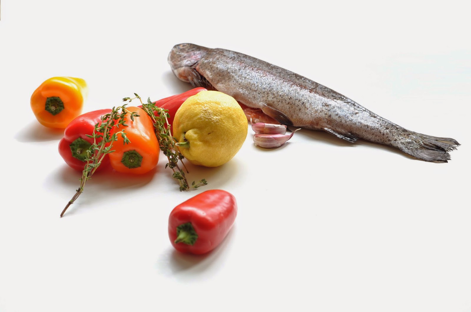 Rainbow Trout with Roasted Chiquino Peppers ~ Simple Food